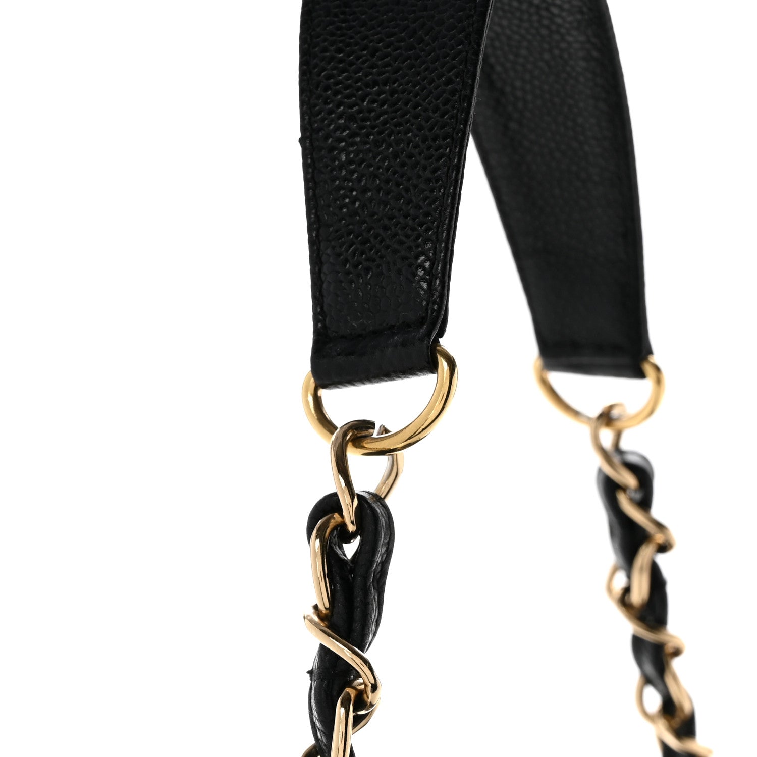 Caviar Quilted Timeless CC Shoulder Bag Black