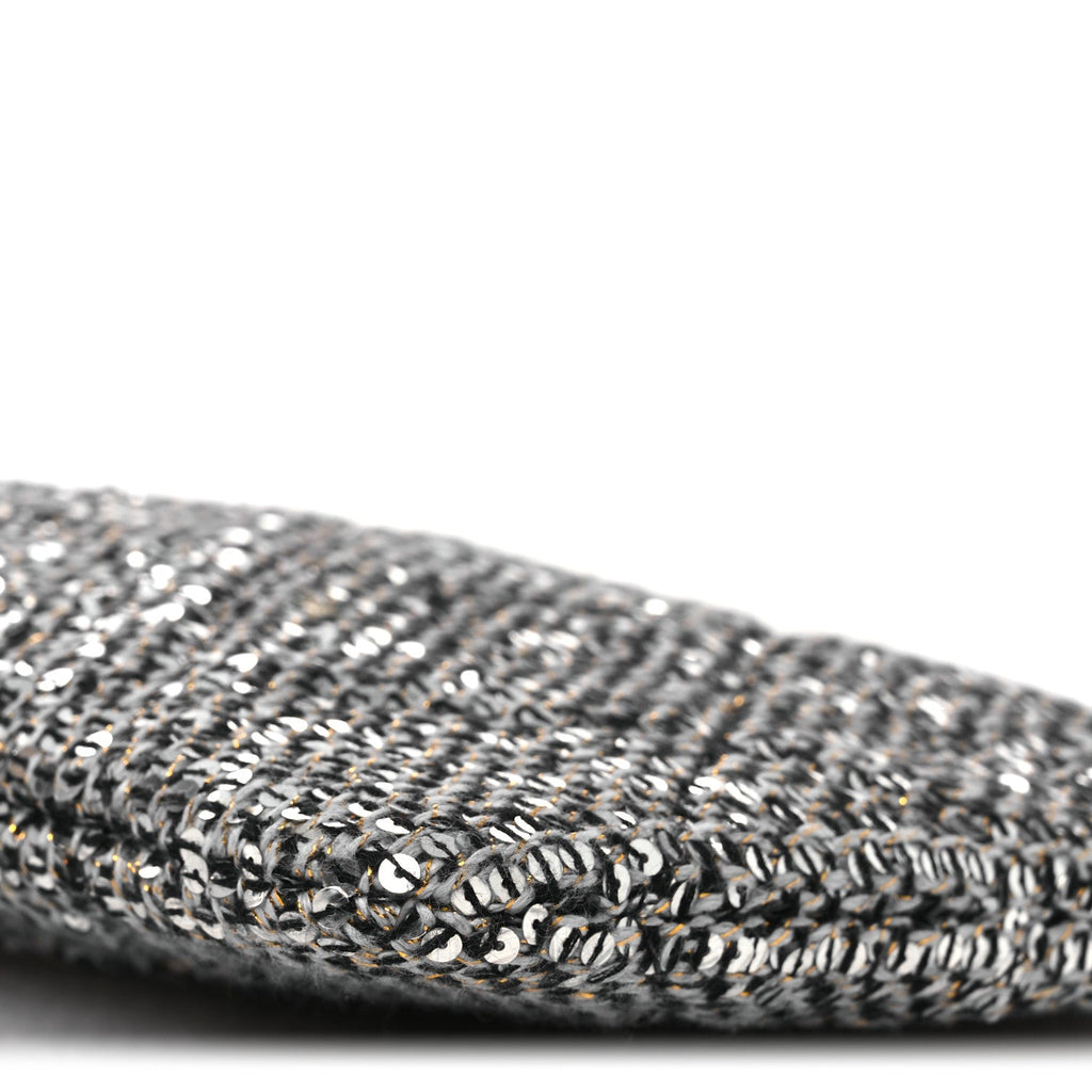 Sequins Medium 19 Pouch Silver