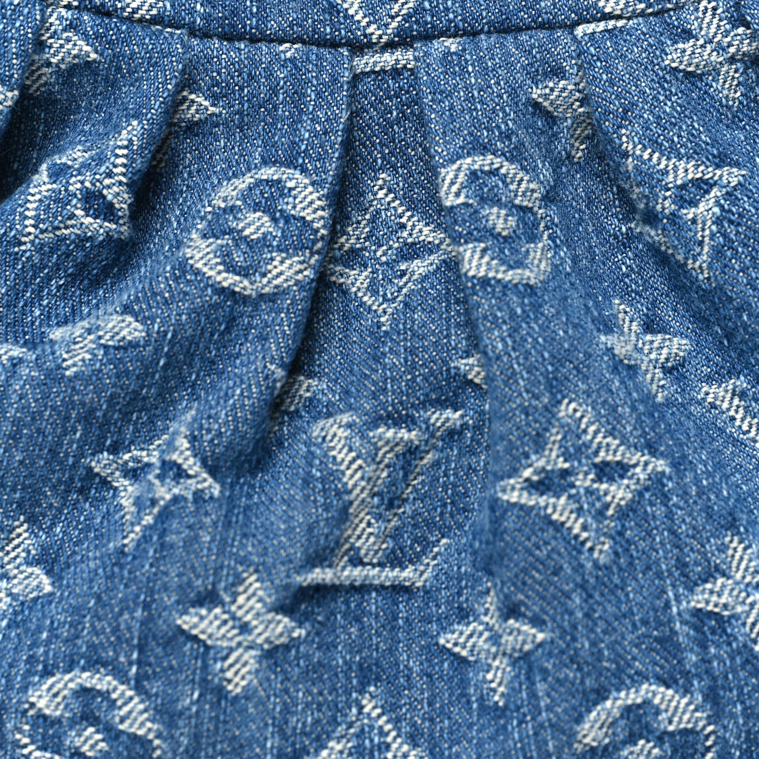 Monogram Denim Pochette Valley Blue