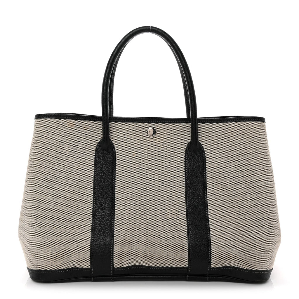Toile Buffle Skipper Garden Party 36 MM Tote Black