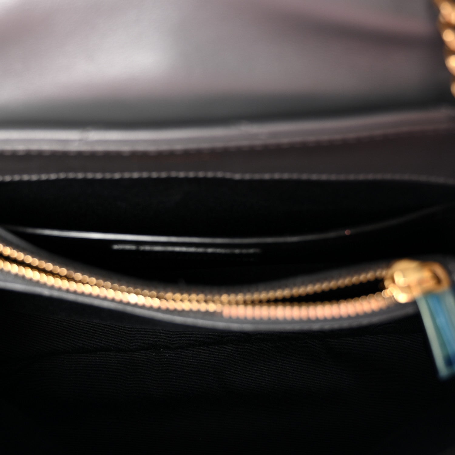 Calfskin Y Quilted Monogram Small Loulou Chain Satchel Storm