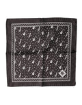 Dolce & Gabbana Black Guitar Trumpet Men Handkerchief Men's Scarf