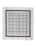Dolce & Gabbana White Crown Cotton Men Square Foulard Men's Scarf