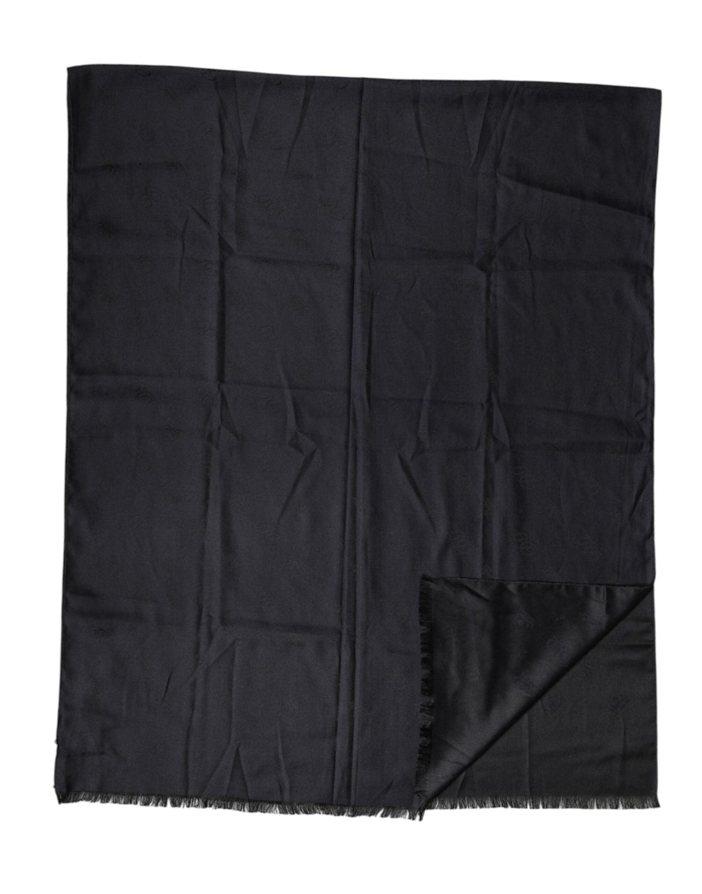 Dolce & Gabbana Black Lace Stole Silk NeckWrap Shawl Men's Scarf