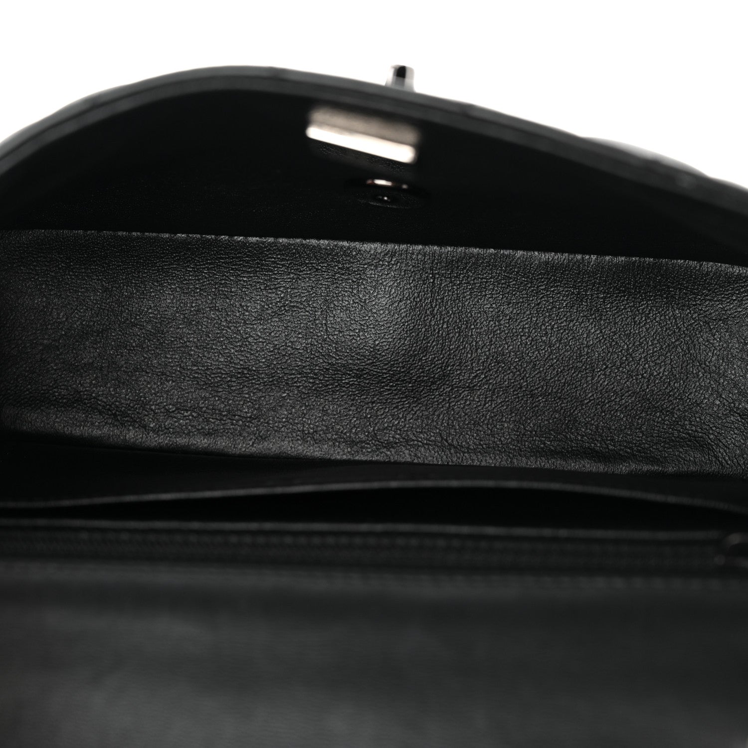 Lambskin Quilted Mini Rectangular Flap So Black