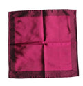 Dolce & Gabbana Maroon Silk Lace Stole Square Foulard Men's Scarf