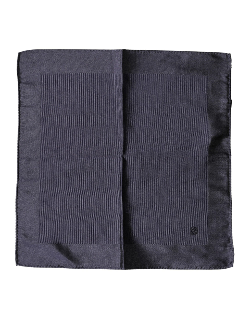 Dolce & Gabbana Blue Logo Silk Men Square Handkerchief Men's Scarf
