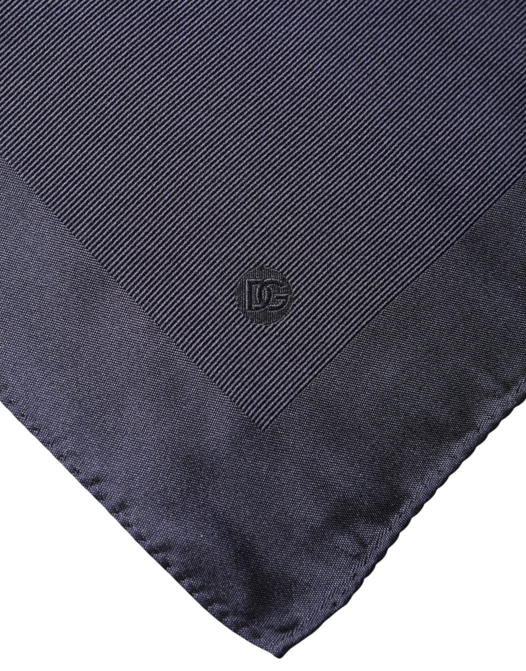 Dolce & Gabbana Blue Logo Silk Men Square Handkerchief Men's Scarf
