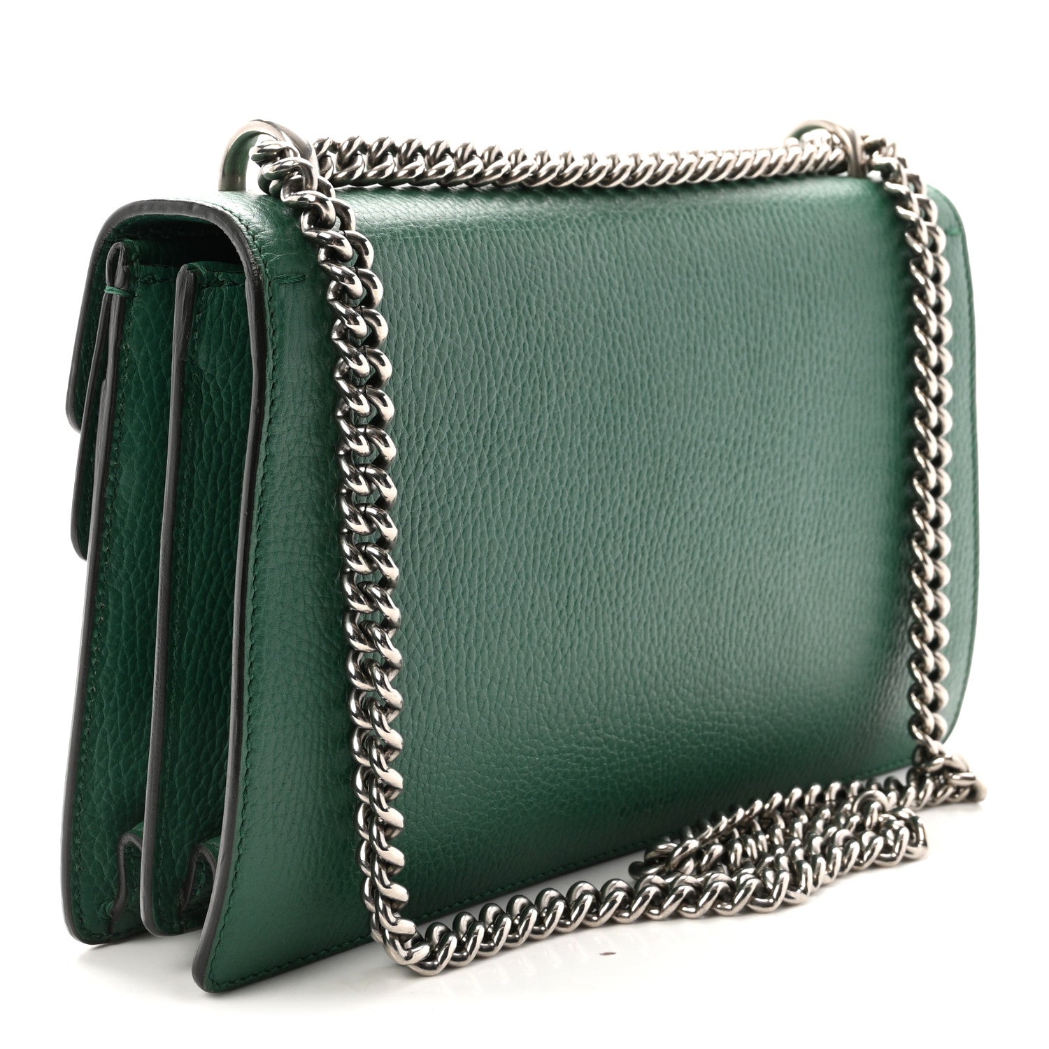 Pebbled Calfskin Small Dionysus Shoulder Bag Emerald