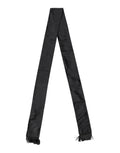 Dolce & Gabbana Black Silk Fringes Neck Wrap Foulard Men's Scarf