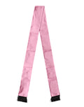 Dolce & Gabbana Pink Silk Fringes Neck Wrap Foulard Men's Scarf