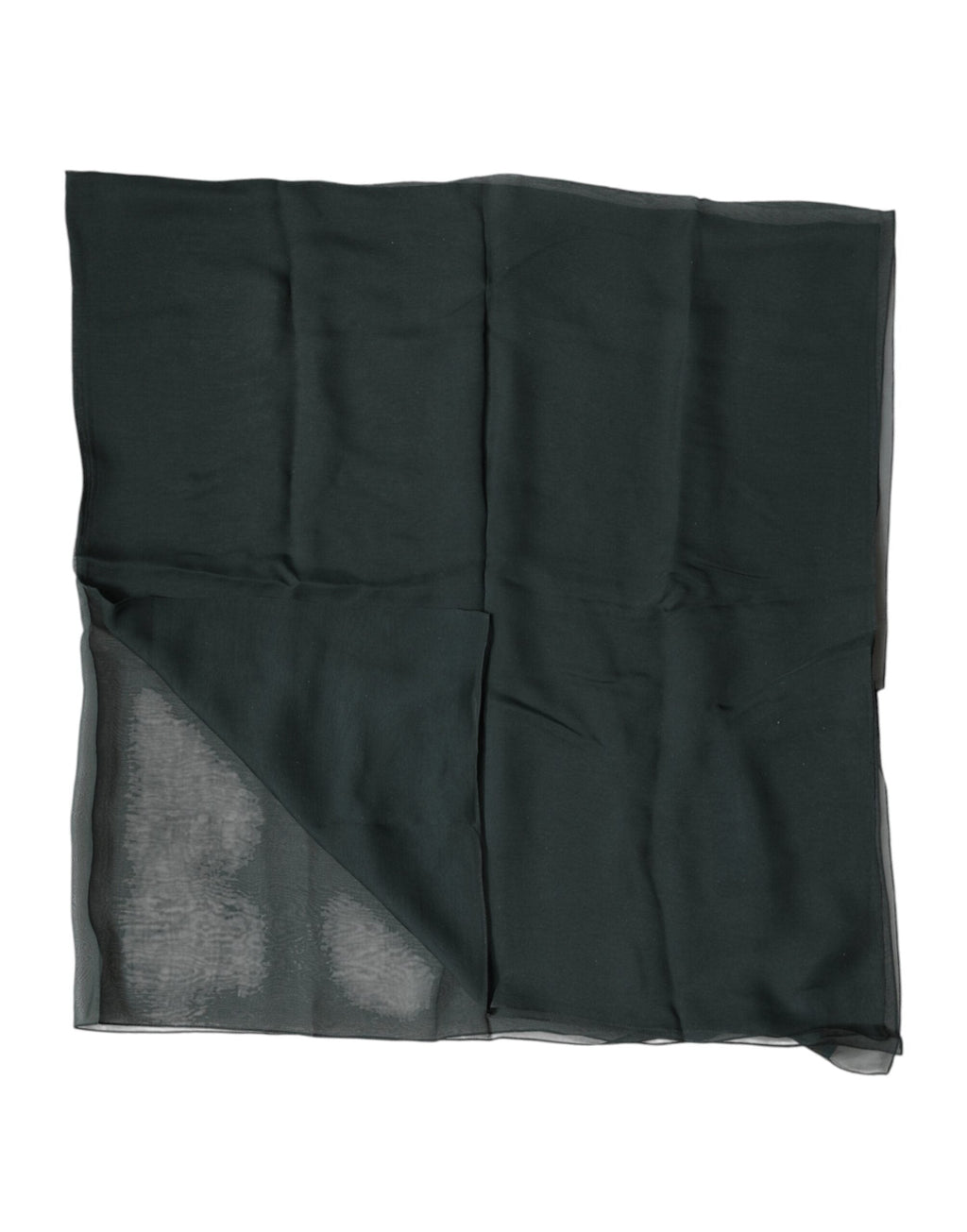 Dolce & Gabbana Dark Green Silk Neck Wrap Foulard  Women's Scarf
