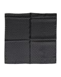 Dolce & Gabbana Black Polka Dot Silk Square Foulard Women's Scarf