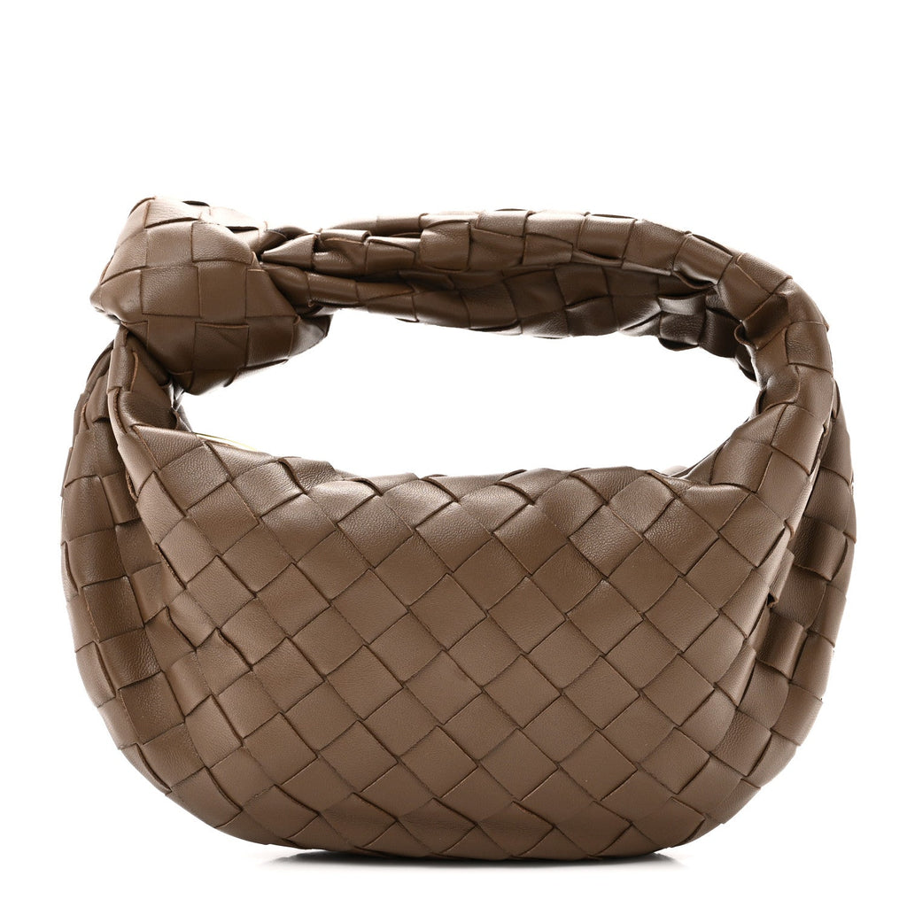 Nappa Intrecciato Mini Jodie Dark Taupe
