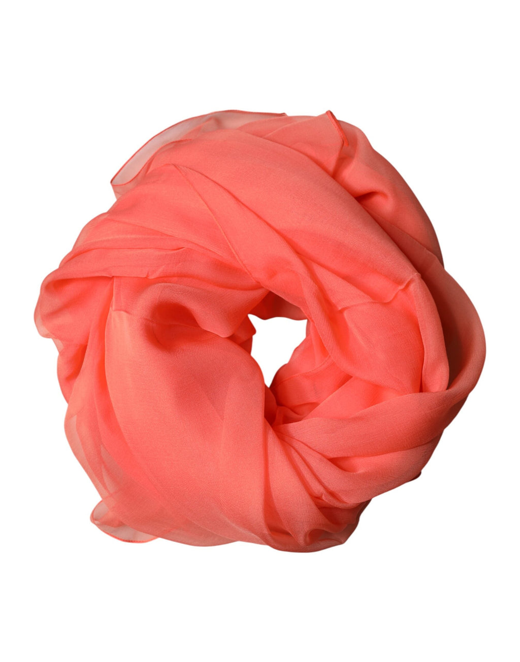 Dolce & Gabbana Orange Stole Silk Neck Wrap Shawl Men Men's Scarf