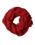 Dolce & Gabbana Red Stole Silk Neck Wrap Shawl Men Men's Scarf