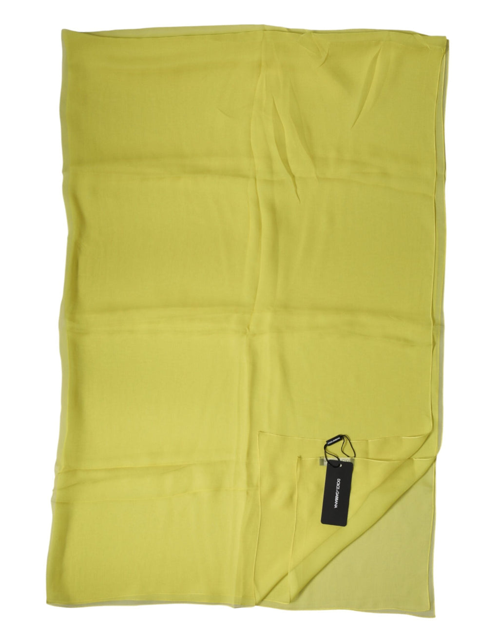 Dolce & Gabbana Yellow Stole Silk Neck Wrap Shawl Men  Men's Scarf