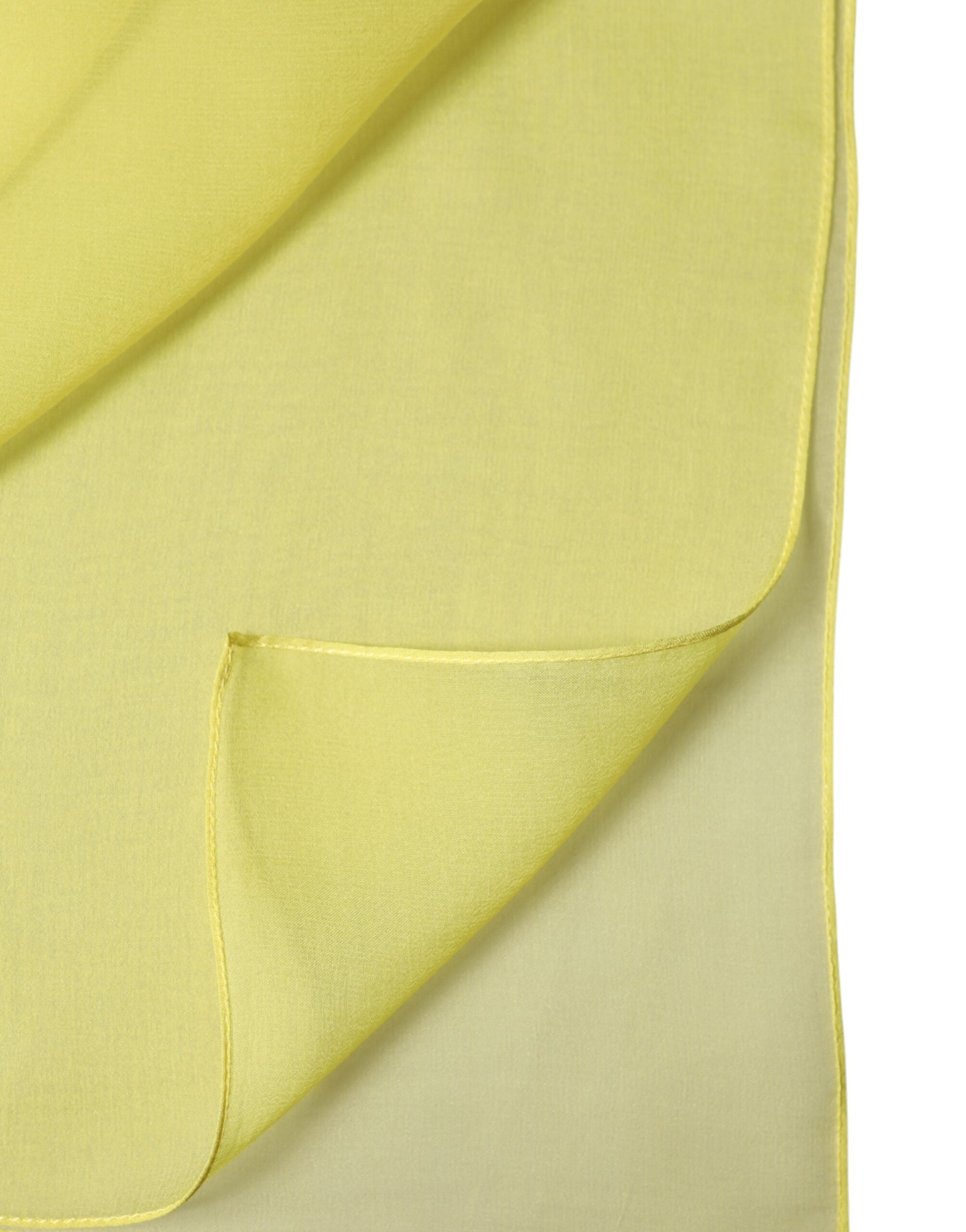 Dolce & Gabbana Yellow Stole Silk Neck Wrap Shawl Men  Men's Scarf