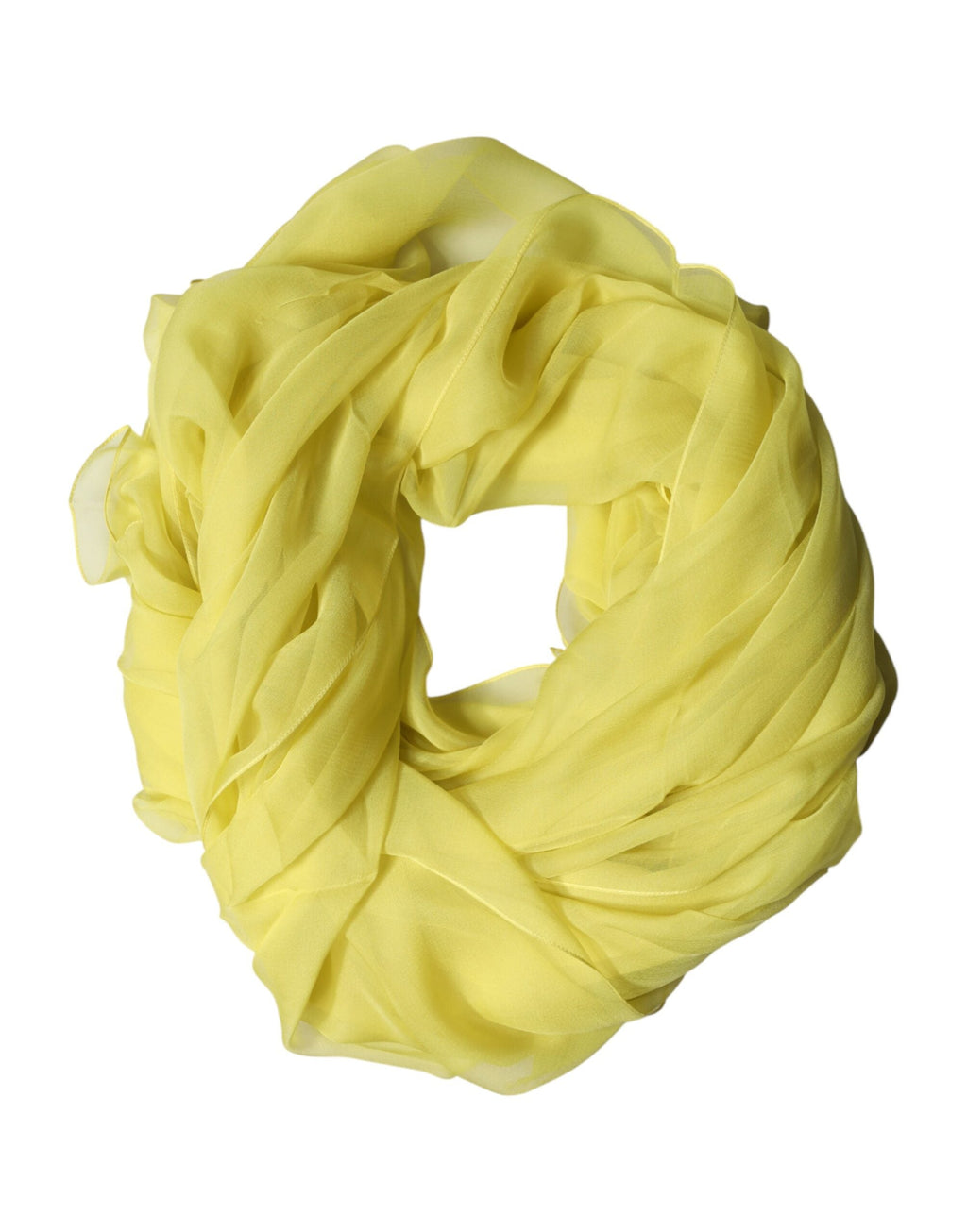 Dolce & Gabbana Yellow Stole Silk Neck Wrap Shawl Men  Men's Scarf