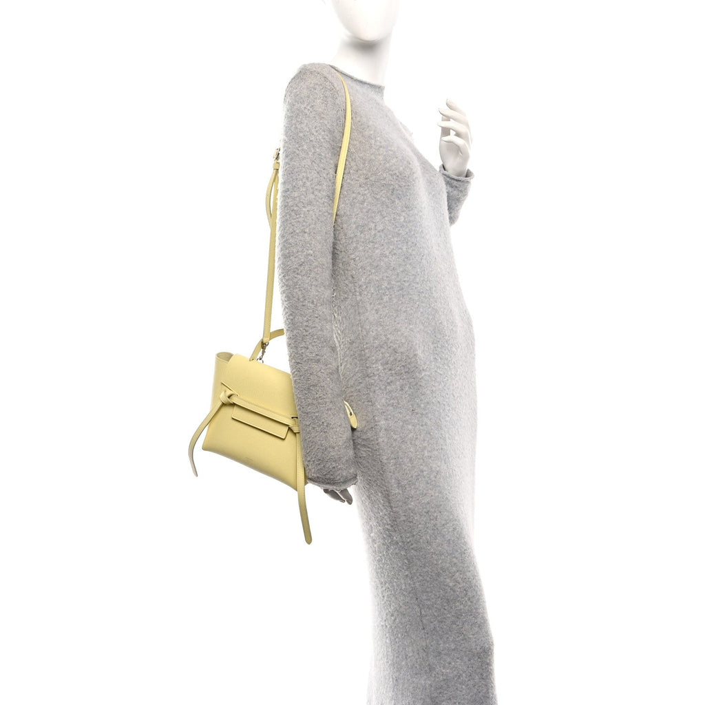 Grained Calfskin Nano Belt Bag Citrus