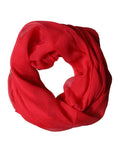 Dolce & Gabbana Red Stole Silk Neck Wrap Shawl Men Men's Scarf