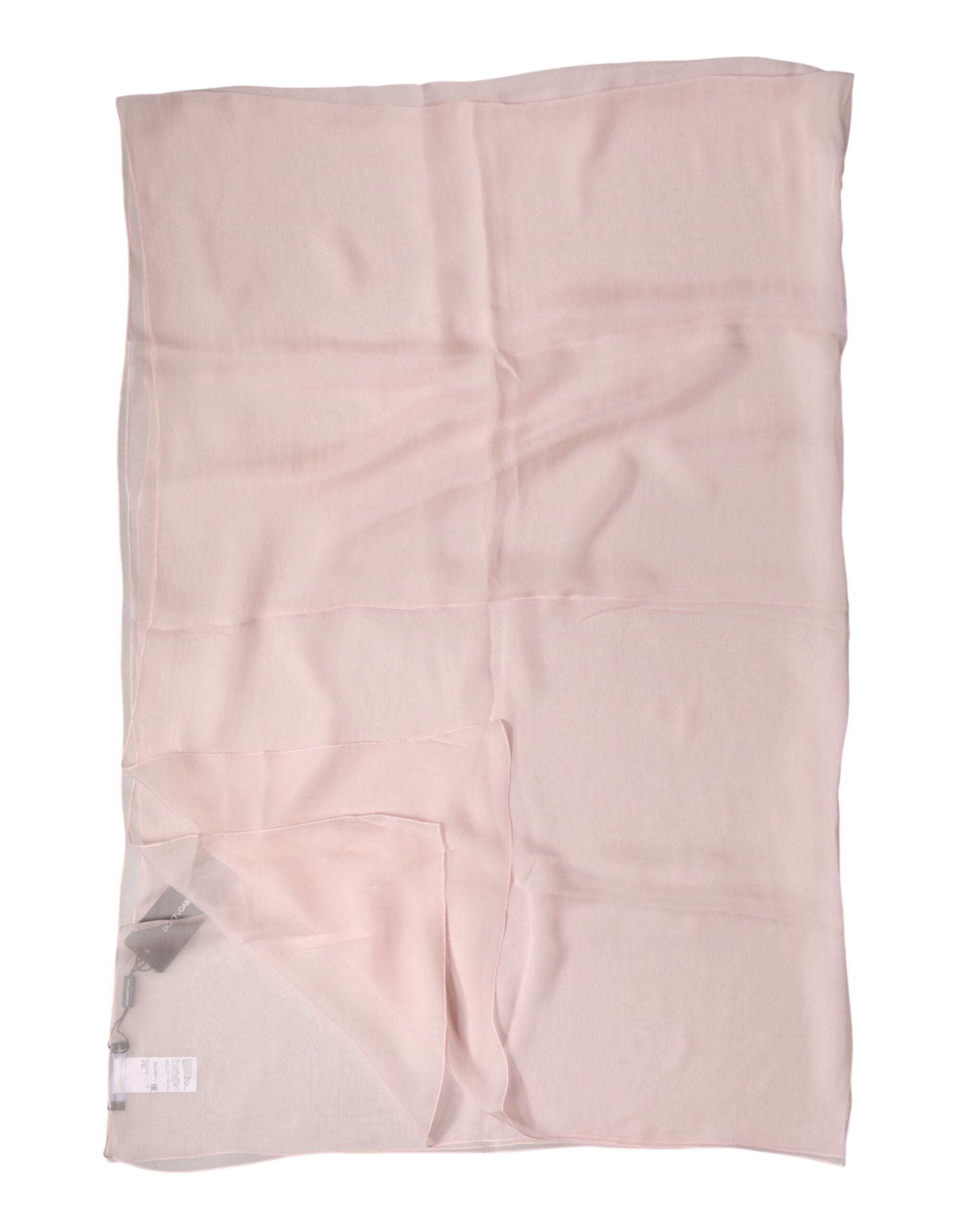 Dolce & Gabbana Light Pink Stole Silk Neck Wrap Shawl  Men's Scarf