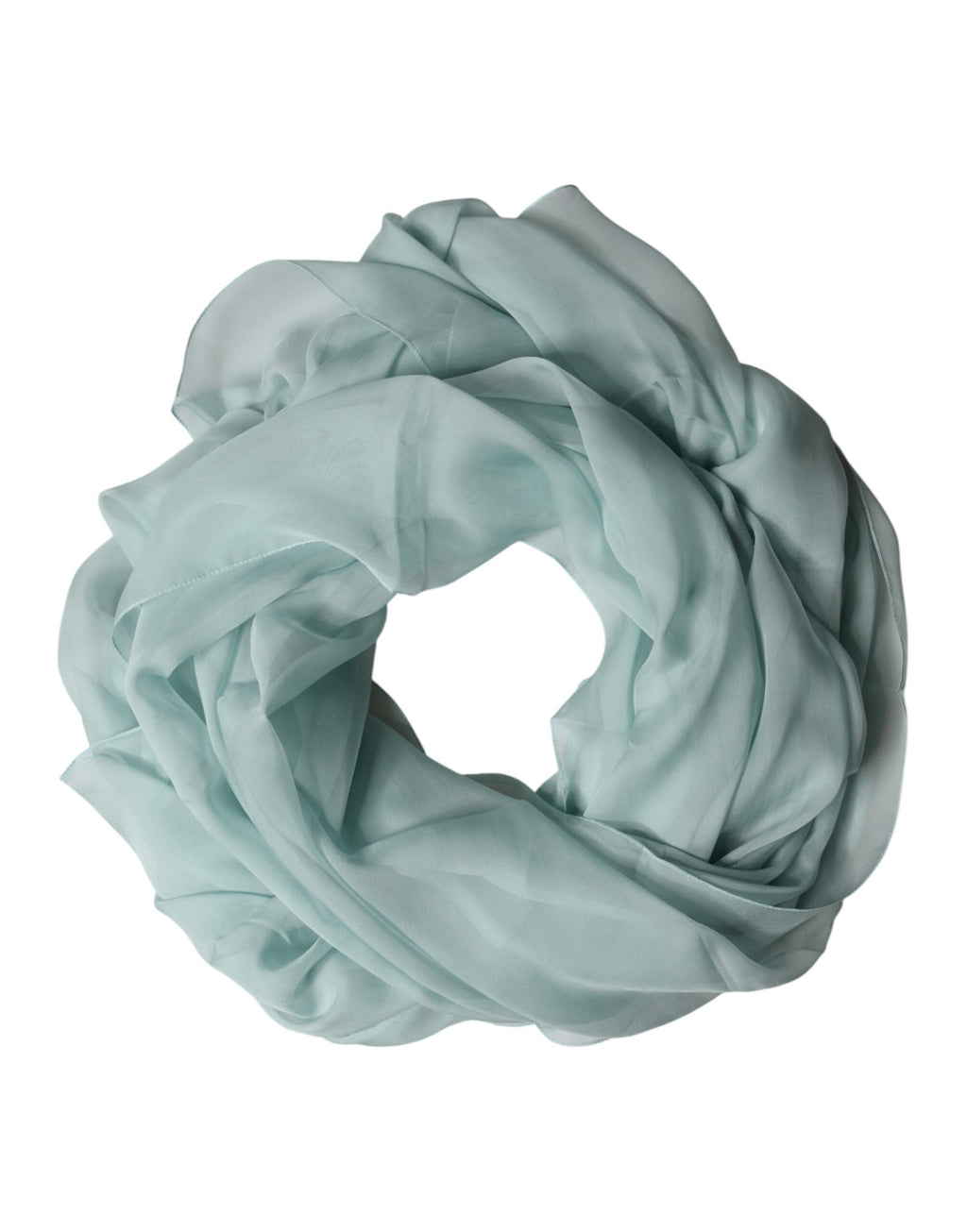 Dolce & Gabbana Light Teal Silk Stole Neck Wrap Shawl  Men's Scarf
