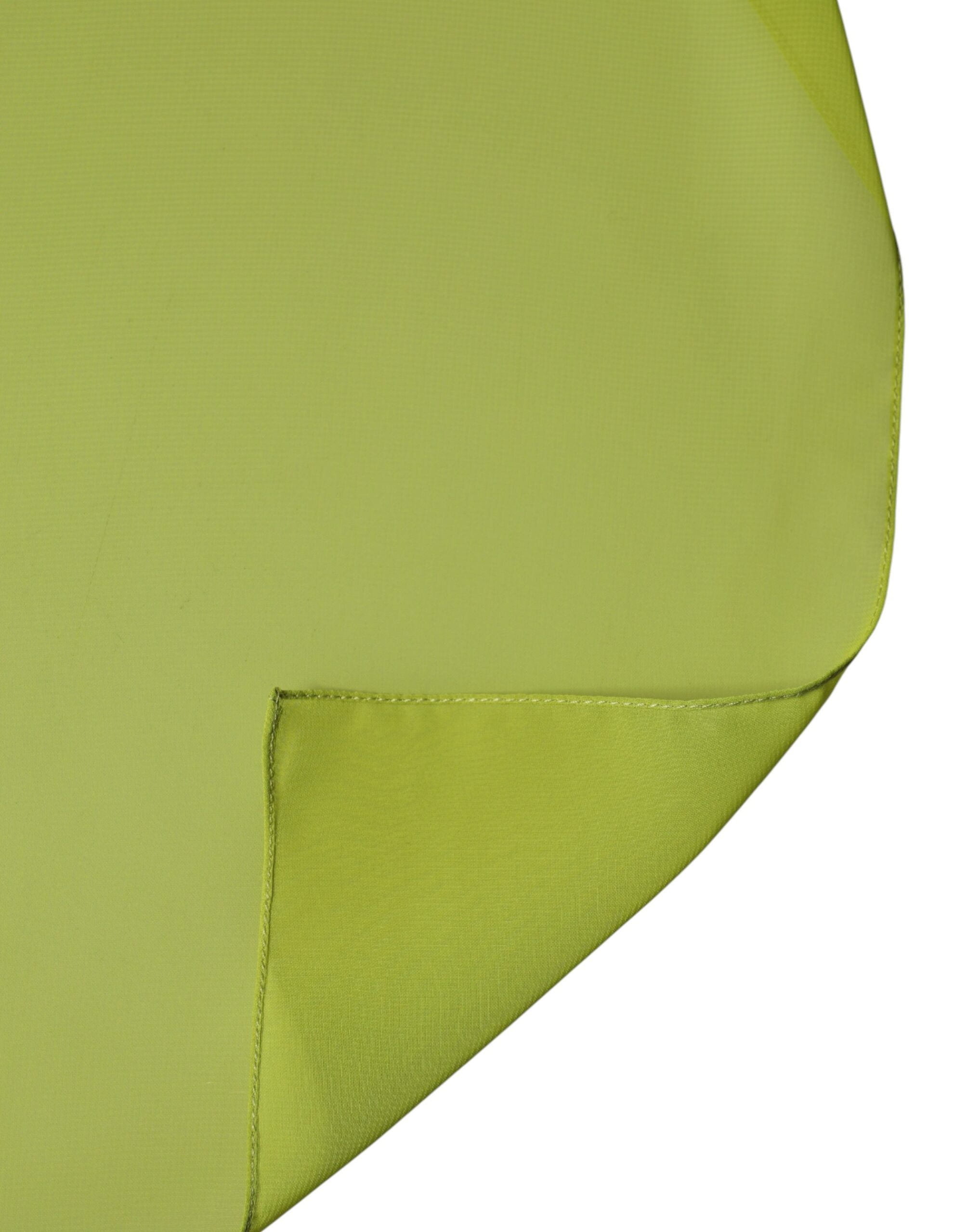 Dolce & Gabbana Green Polyester Stole Neck Wrap Shawl  Men's Scarf