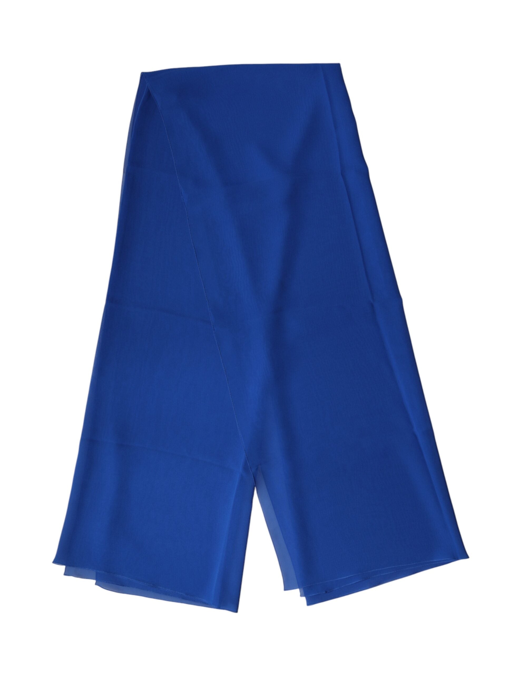 Dolce & Gabbana Blue Silk Stole Neck Wrap Shawl Men  Men's Scarf