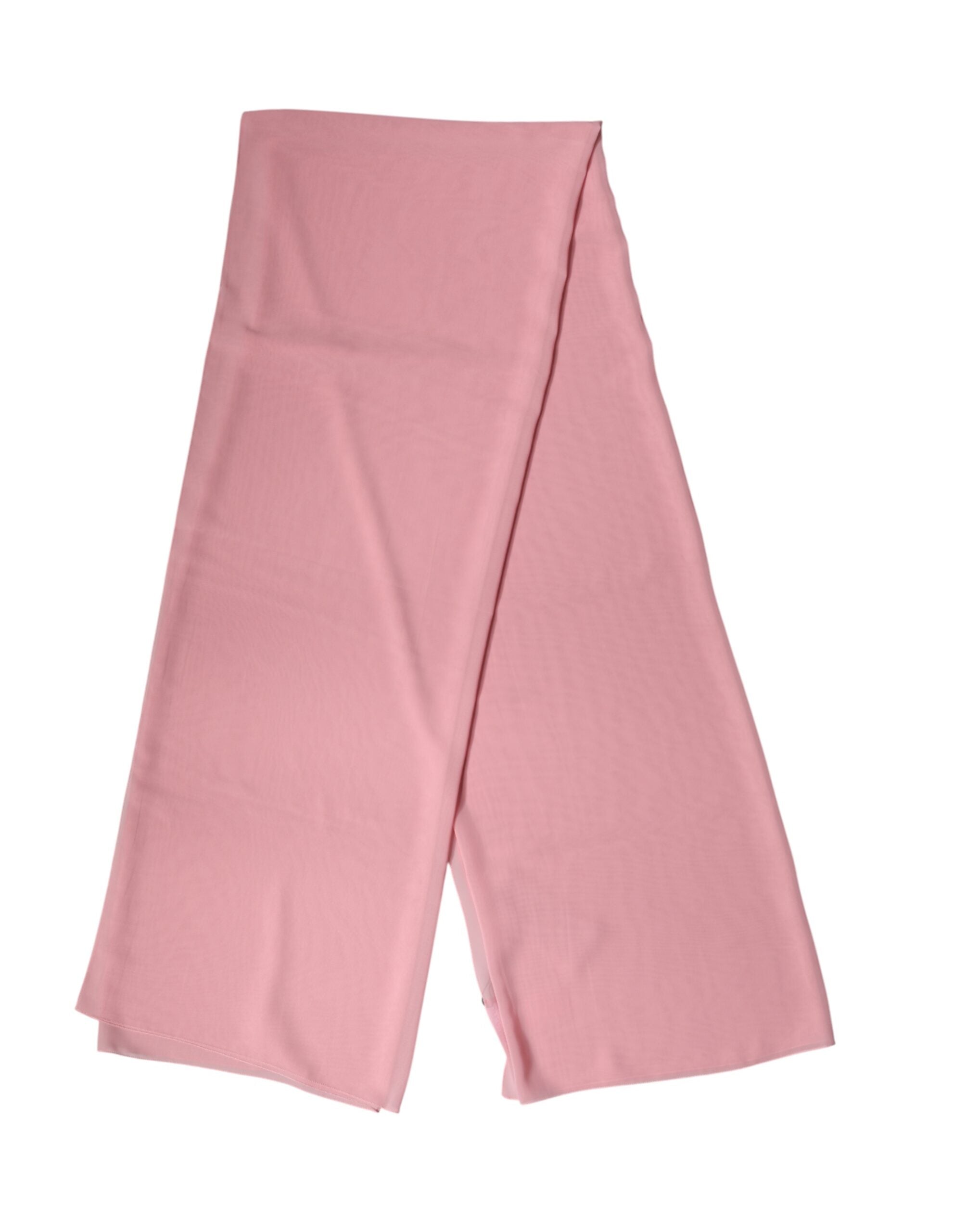 Dolce & Gabbana Pink Silk Stole Neck Wrap Shawl Men  Men's Scarf