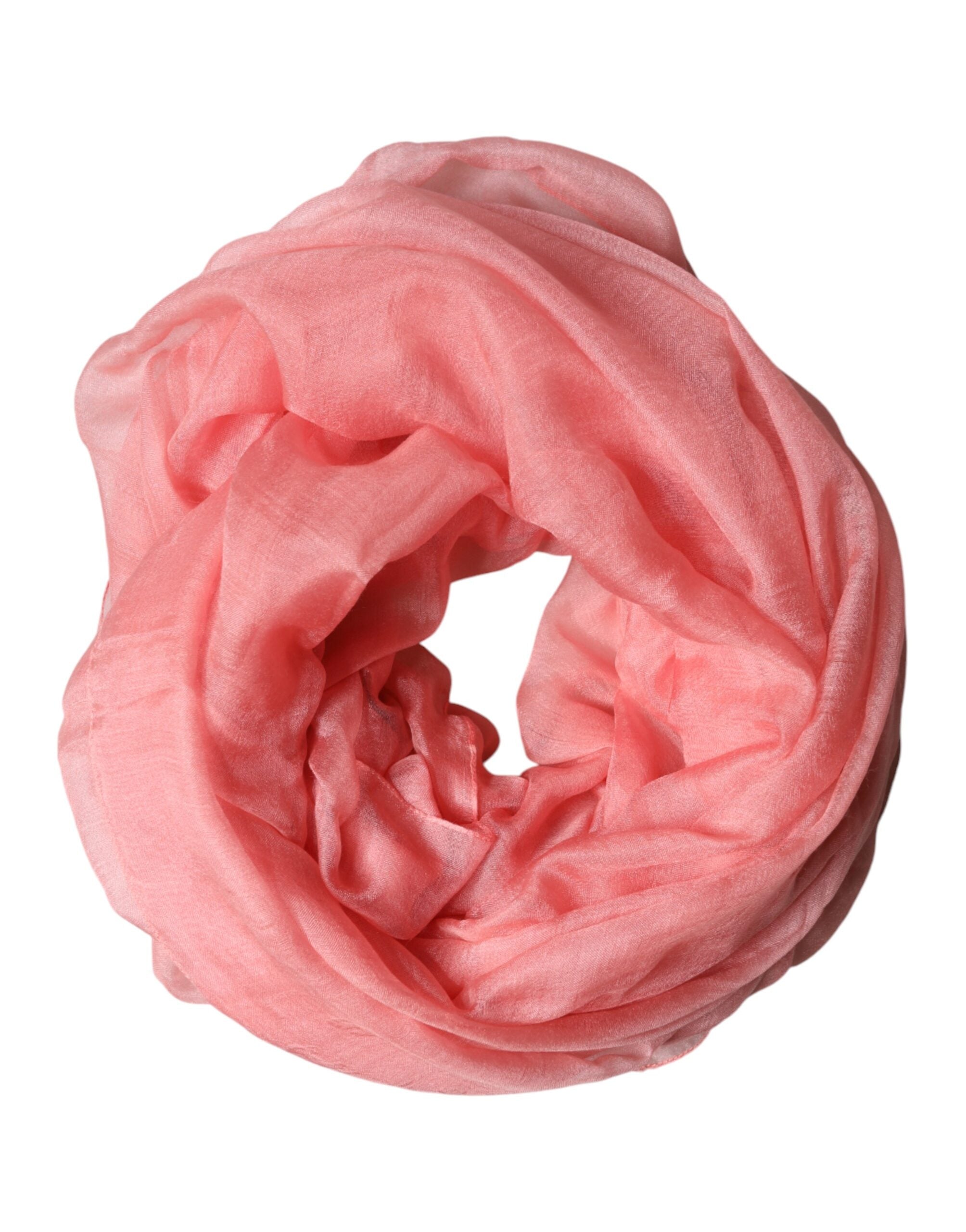 Dolce & Gabbana Light Pink Cashmere Neck Wrap Shawl Men's Scarf