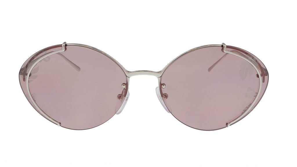 Prada Silver Oval 0PR 60US 1BC239 Sunglasses