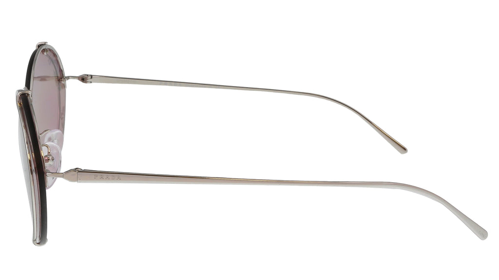 Prada Silver Oval 0PR 60US 1BC239 Sunglasses