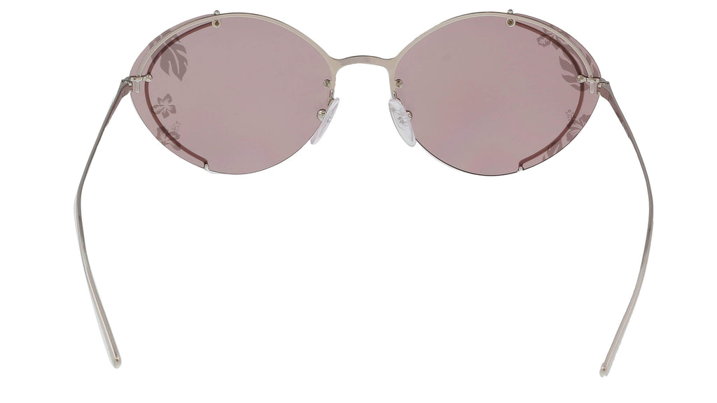 Prada Silver Oval 0PR 60US 1BC239 Sunglasses
