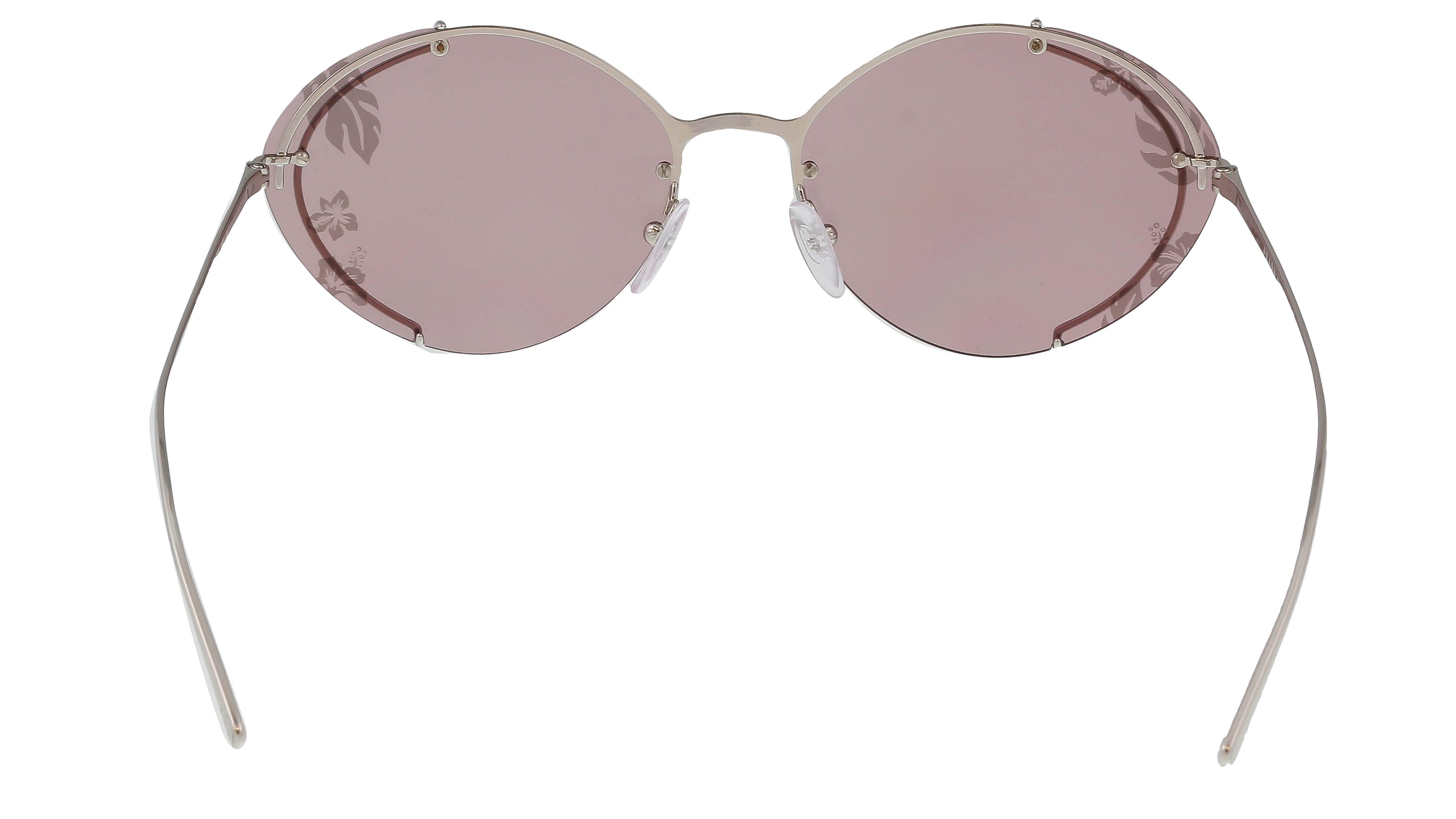Prada Silver Oval 0PR 60US 1BC239 Sunglasses