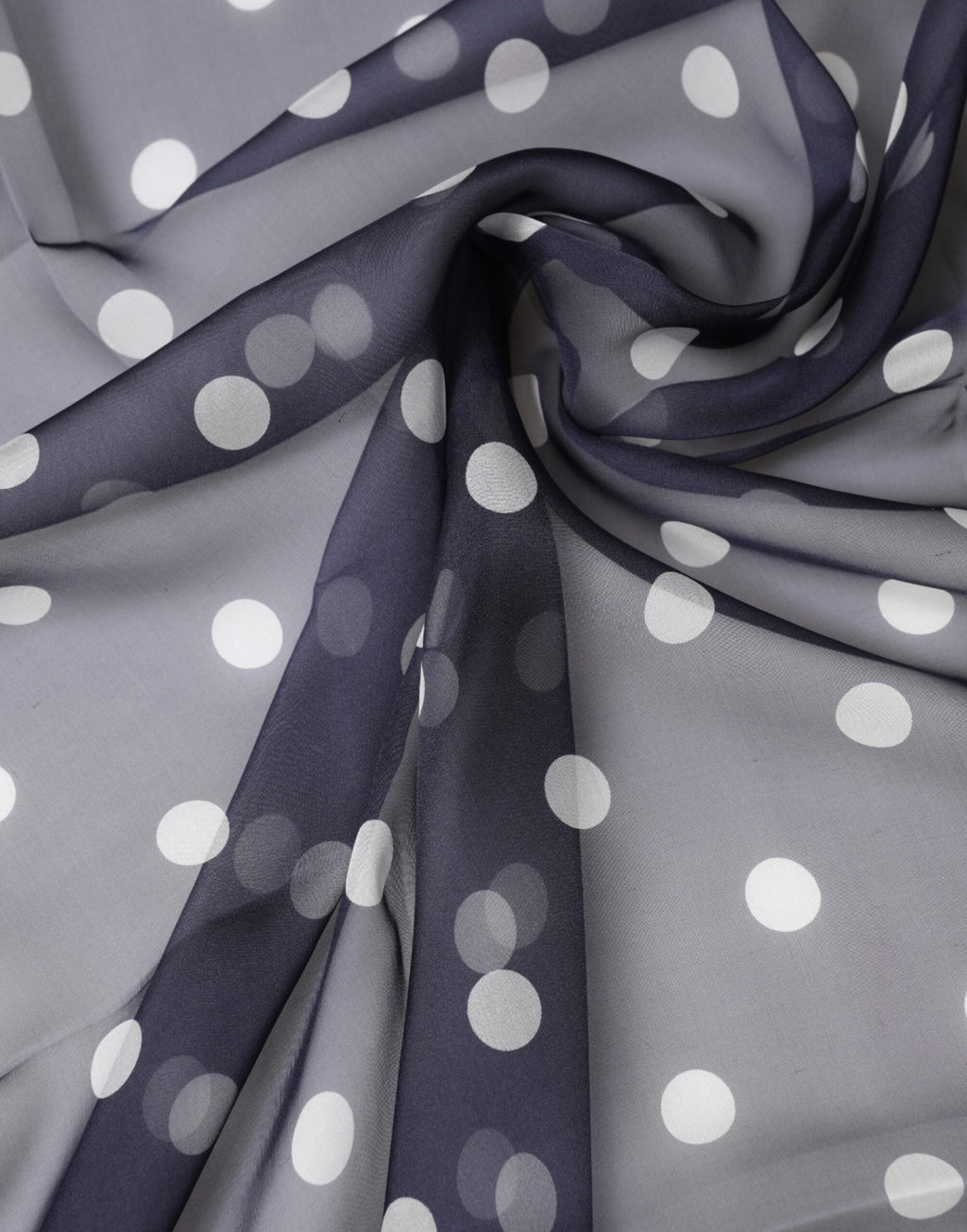 Dolce & Gabbana Blue Polka Dot Silk Neck Wrap Shawl 205cm x 132cm Men's Scarf