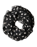 Dolce & Gabbana Black Polka Dot Silk Neck Wrap Shawl 205cm x 137cm Men's Scarf