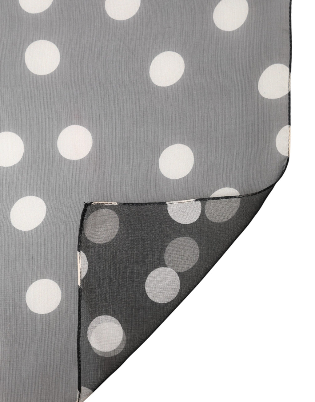 Dolce & Gabbana Black Polka Dot Silk Neck Wrap Shawl 205cm x 137cm Men's Scarf