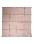 Dolce & Gabbana Light Pink Silk Blend Square Foulard 87.5cm x86.5cm Men's Scarf