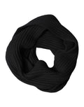 Dolce & Gabbana Black Cashmere Knit Neck Wrap Shawl 202cm x 26cm  Men's Scarf