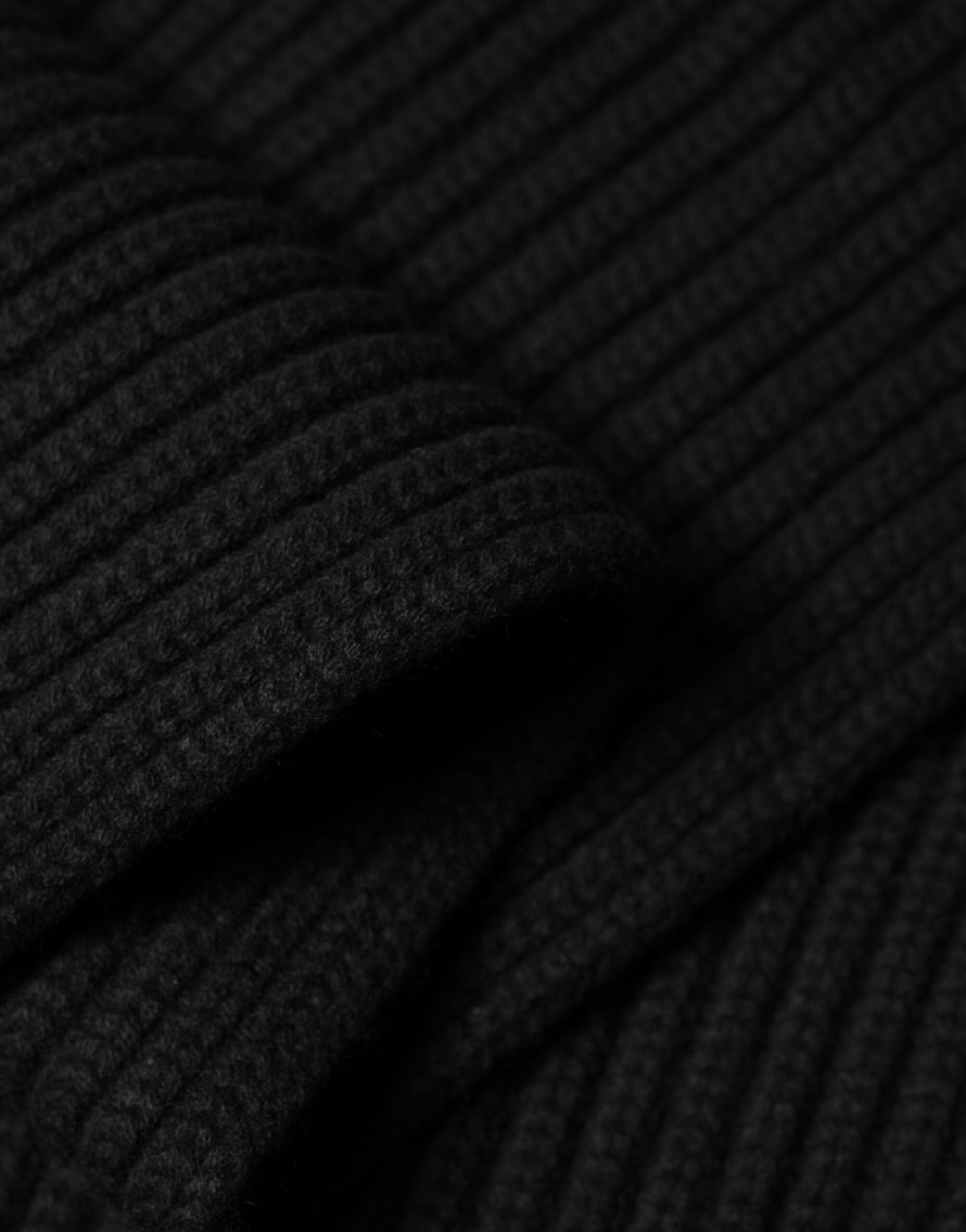 Dolce & Gabbana Black Cashmere Knit Neck Wrap Shawl 202cm x 26cm  Men's Scarf