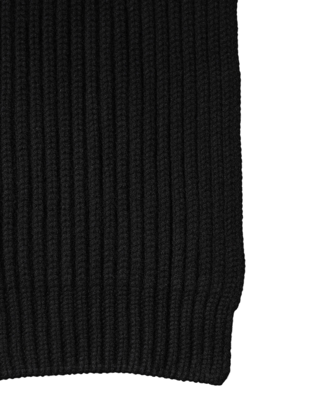 Dolce & Gabbana Black Cashmere Knit Neck Wrap Shawl 202cm x 26cm  Men's Scarf