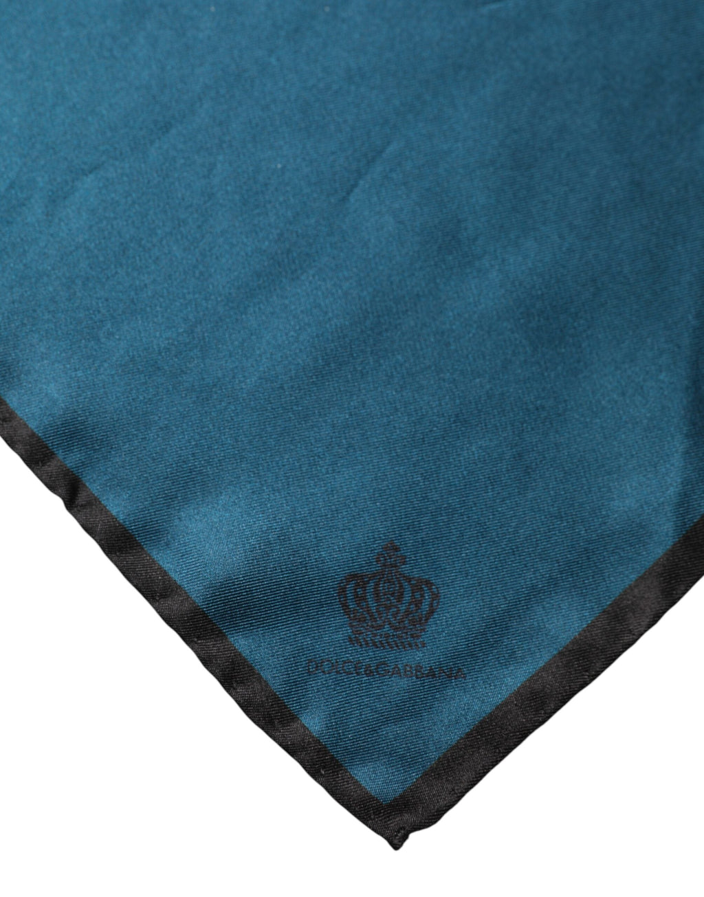 Dolce & Gabbana Blue Silk Square Pocket Handkerchief Men's Scarf