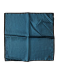 Dolce & Gabbana Blue Silk Square Pocket Handkerchief Men's Scarf