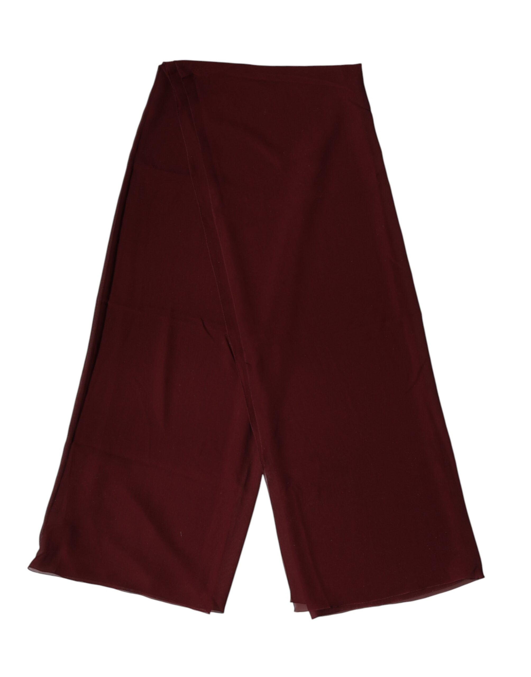 Dolce & Gabbana Maroon Silk Stole Neck Wrap Shawl Men 200cm x 130cm  Men's Scarf