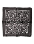Dolce & Gabbana Brown Jazz Club Square Handkerchief Men 32cm x 31cm Men's Scarf