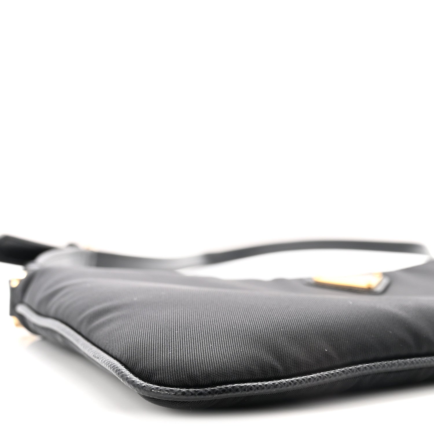 Re-Nylon Saffiano Raso Shoulder Bag Black