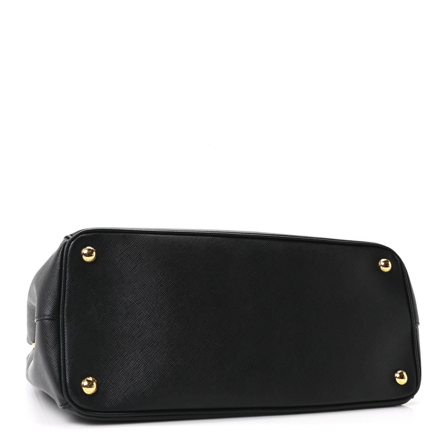 Saffiano Lux Large Galleria Double Zip Tote Black