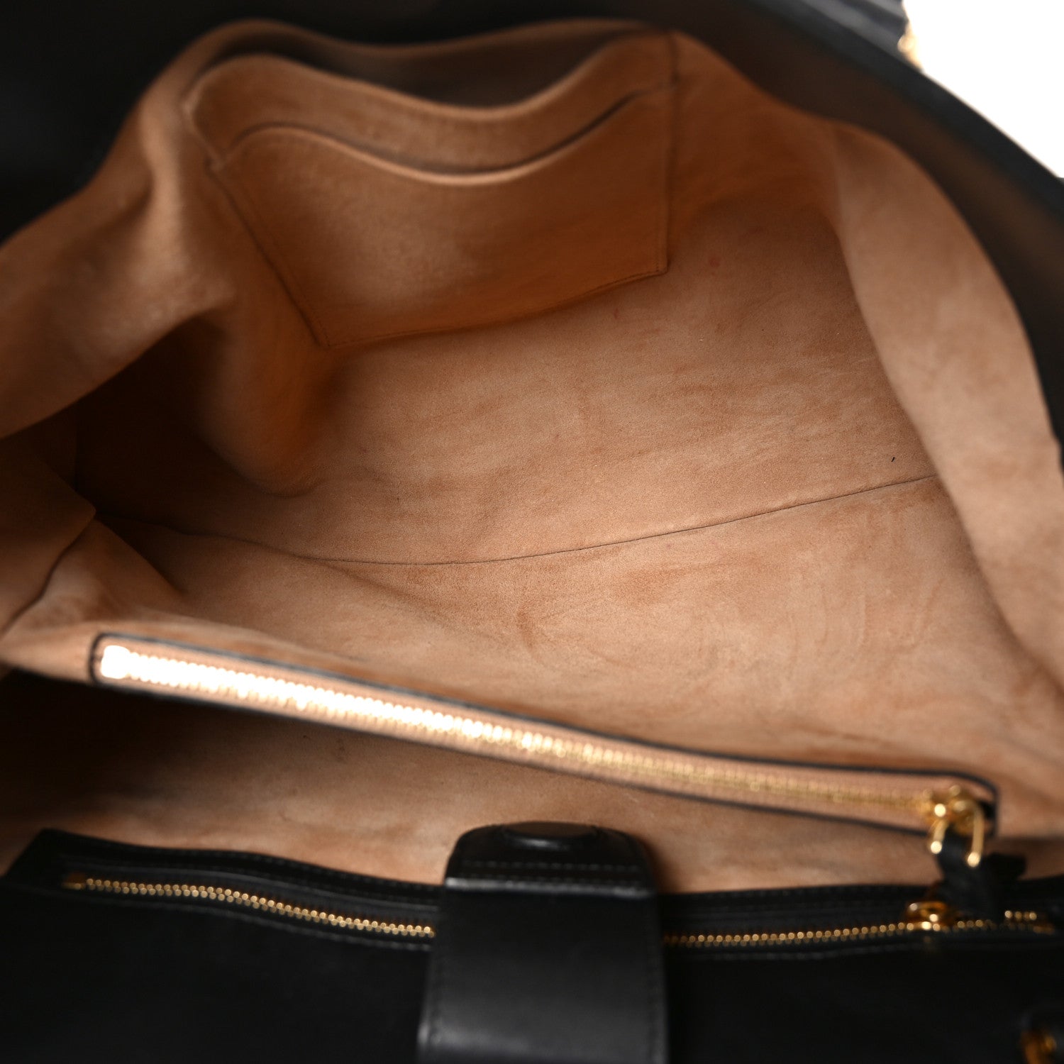 Calfskin Large Sylvie Top Handle Tote Black