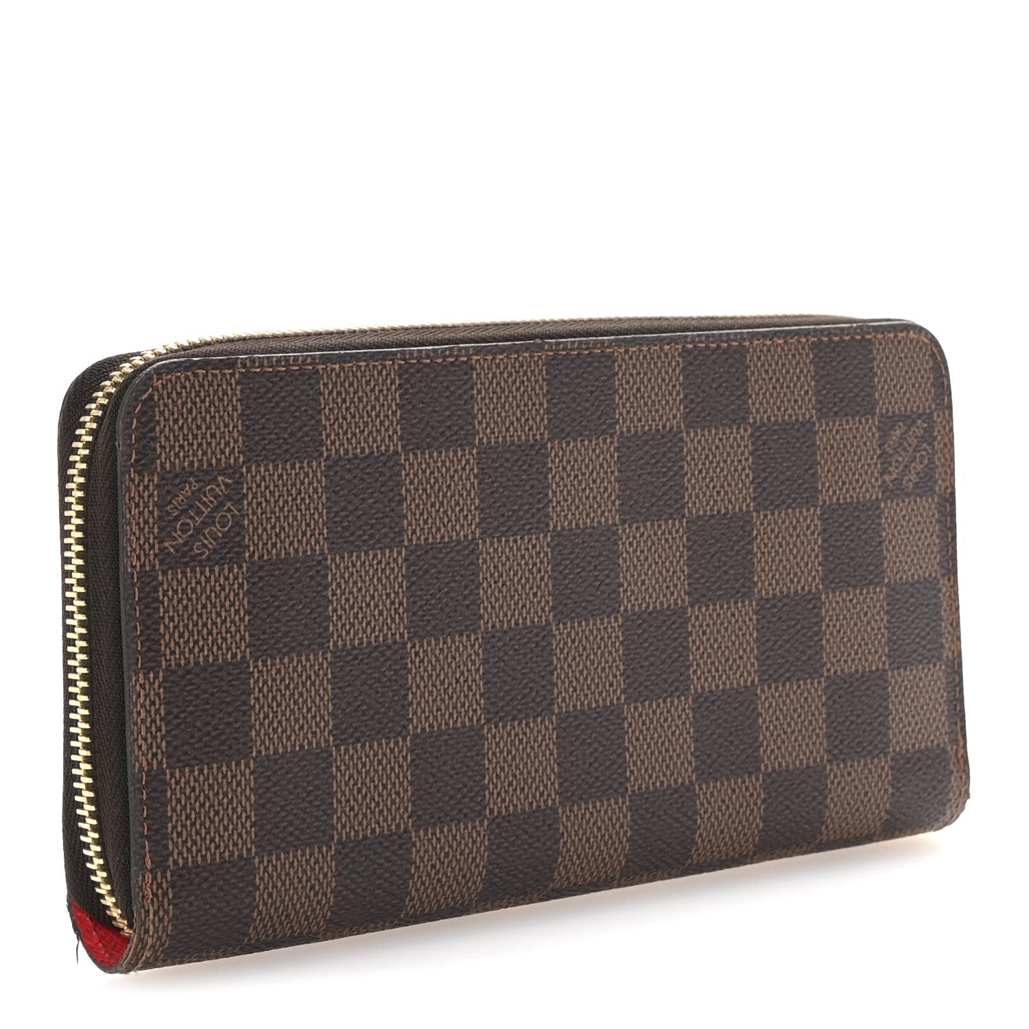 Damier Ebene 2016 Christmas Animation Zippy Wallet Rouge